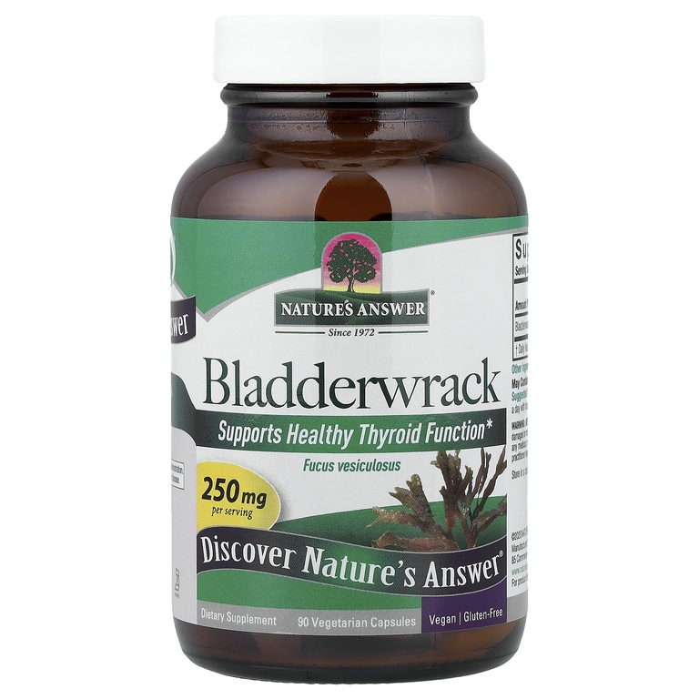 Nature's Answer, ламинария, 250 мг, 90 вегетарианских капсул (Товар снят с продажи) 