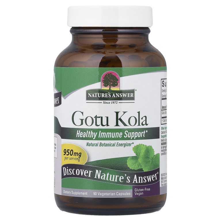 Nature's Answer, готу кола, 90 вегетарианских капсул (475 мг в 1 капсуле) (Товар снят с продажи) 