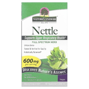 Nature's Answer, крапива, 90 вегетарианских капсул (300 мг в 1 капсуле)
