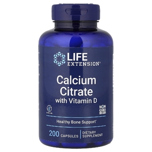 Life Extension, цитрат кальция с витамином D3, 200 капсул