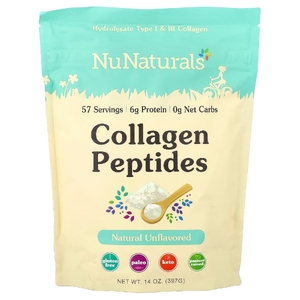 NuNaturals, Пептиды коллагена, 397 г (14 унций)