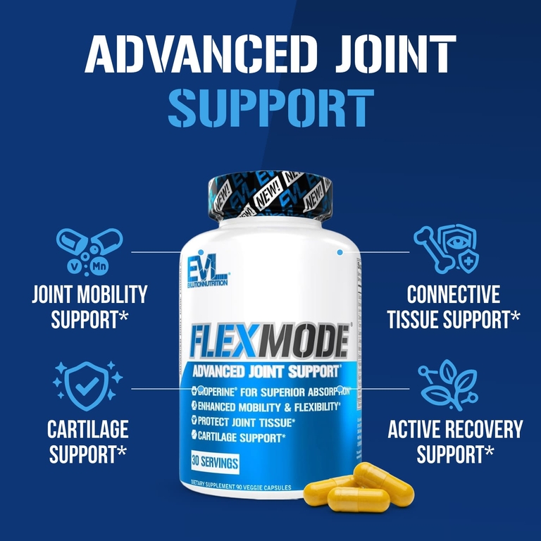 EVLution Nutrition, добавка для поддержки суставов, 90 растительных капсул