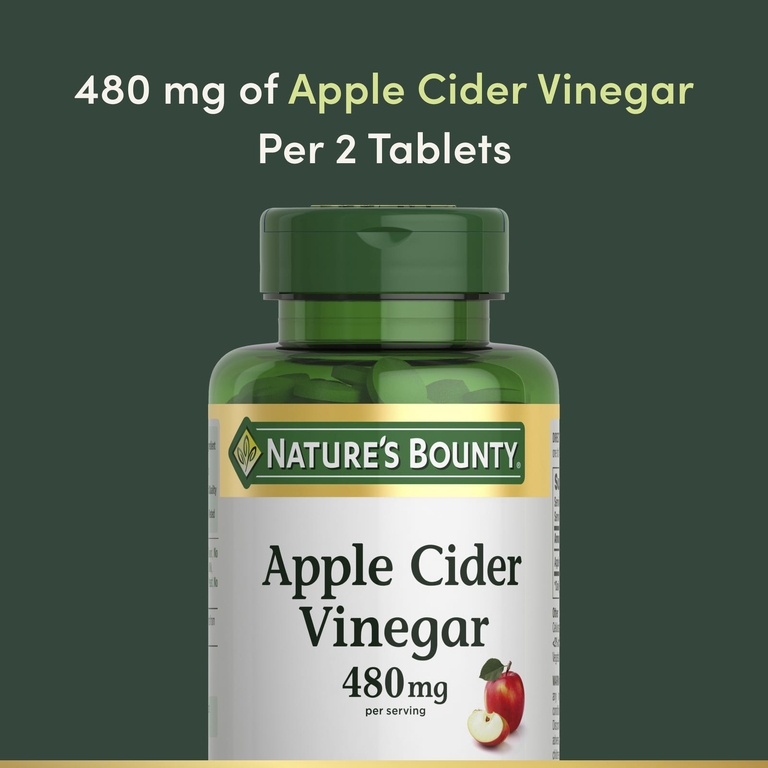 Nature's Bounty, Яблочный уксус, 200 таблеток (240 мг в каждой таблетке)