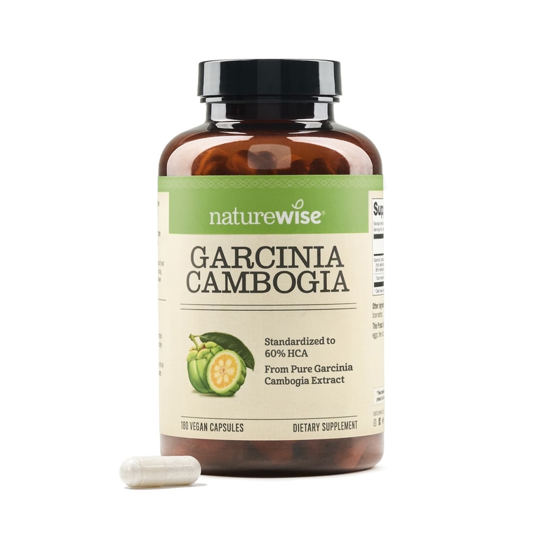 NatureWise, гарциния камбоджийская, 180 капсул