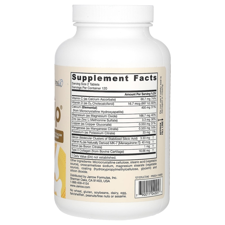 Jarrow Formulas, комплекс для поддержки плотности костной ткани, 240 таблеток