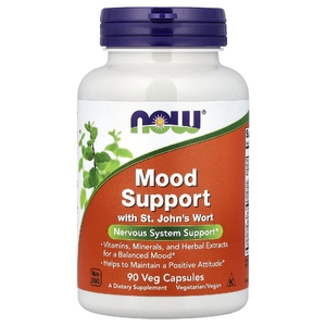 NOW Foods, Витамины, минералы и экстракты трав для хорошего настроения, 90 растительных капсул