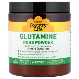 Country Life, чистый глутамин в порошке, 275 г (9,7 унции)