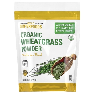 California Gold Nutrition, порошок из органических ростков пшеницы, 240 г (8,5 унции)