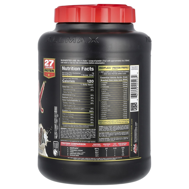 ALLMAX, изолят сывороточного протеина, печенье и сливки, 2,27 кг (5 фунтов)