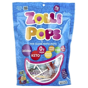 Zollipops, леденцы с фруктовыми вкусами, 23–25 леденцов, 142 г (5,2 унции)