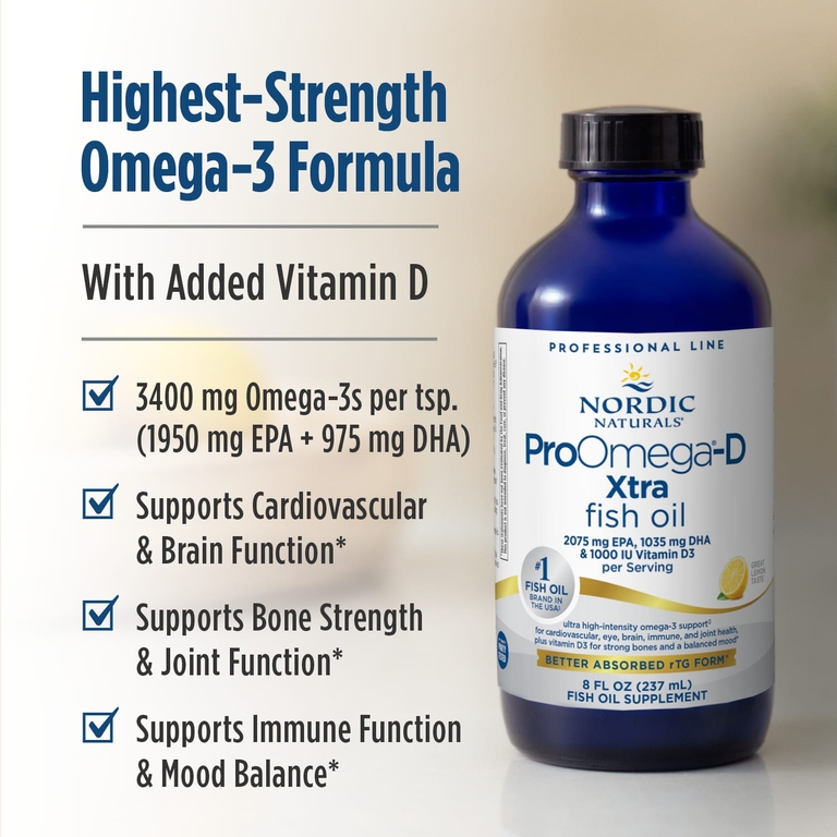 Nordic Naturals, омега-3 с витамином Д, лимон, 237 мл (8 жидк. унций)