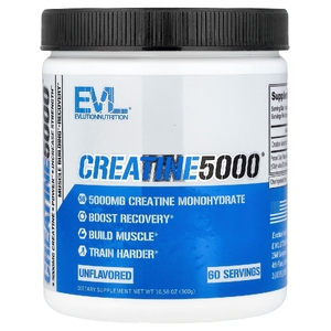 EVLution Nutrition, Моногидрат креатина, без добавок, 300 г (10,58 унции)
