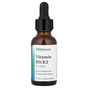 Nutra BioGenesis, эмульсия витаминов D3 и K2, 30 мл (1 жидк. унция)