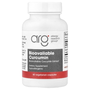 Allergy Research Group, Экстракт корня куркумы, 60 вегетарианских капсул (500 мг в 1 капсуле)