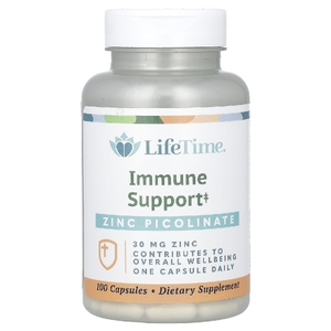 LifeTime Vitamins, пиколинат цинка, 30 мг, 100 капсул