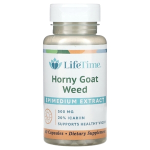 LifeTime Vitamins, Экстракт горянки, 500 мг, 60 капсул