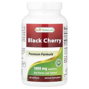 Best Naturals, черёмуха поздняя, 1000 мг, 180 капсул