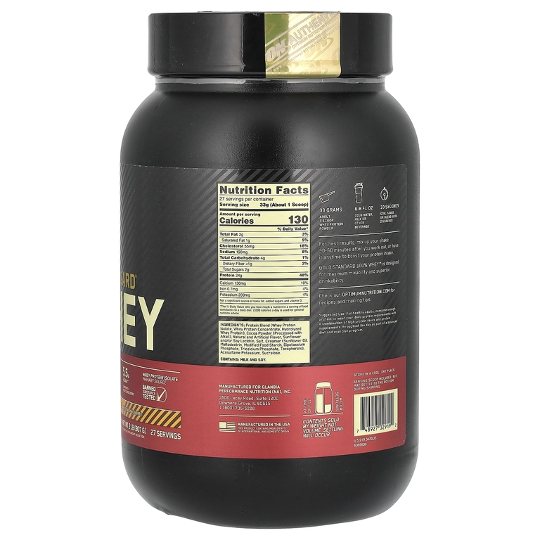 Optimum Nutrition, сывороточный протеин, со вкусом шоколада и арахисовой пасты, 907 г (2 фунта)