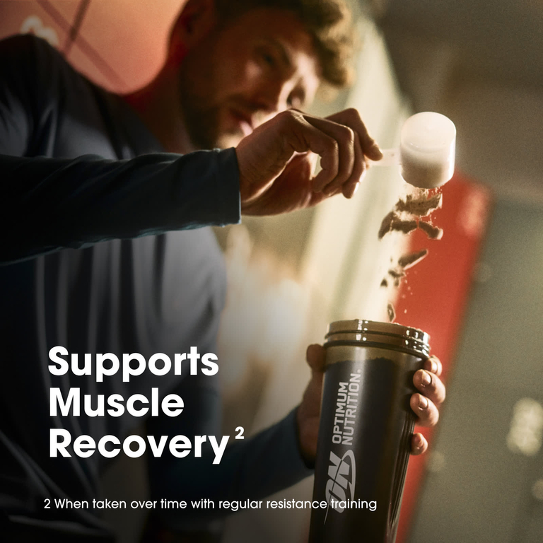 Optimum Nutrition, сывороточный протеин, со вкусом бананового крема, 907 г (2 фунта)