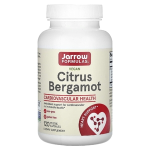 Jarrow Formulas, веганский цитрус и бергамот, 120 растительных капсул (500 мг в 1 капсуле)