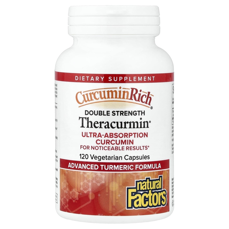Natural Factors, CurcuminRich®, Theracurmin®, 120 веге-капсул (60 мг в 1 капсуле)