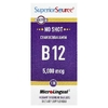 Superior Source, Цианокобаламин B12, 5000 мкг, 100 растворимых таблеток MicroLingual®  Instant Rстворять