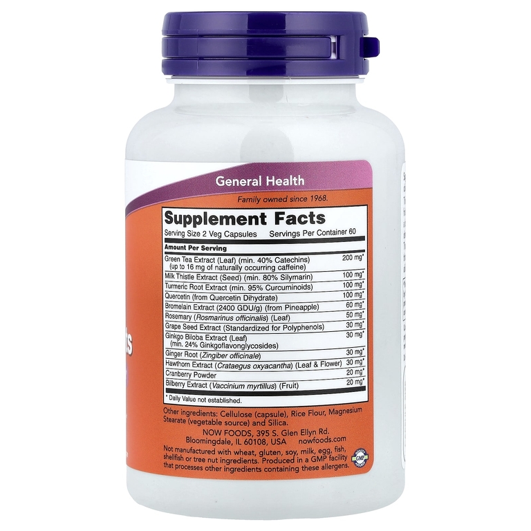 NOW Foods, суперантиоксиданты, 120 растительных капсул