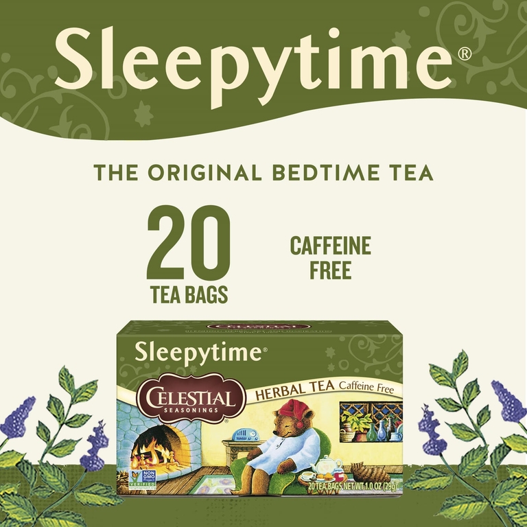 Celestial Seasonings, травяной чай перед сном, без кофеина, 20 чайных пакетиков, 29 г (1 унция)