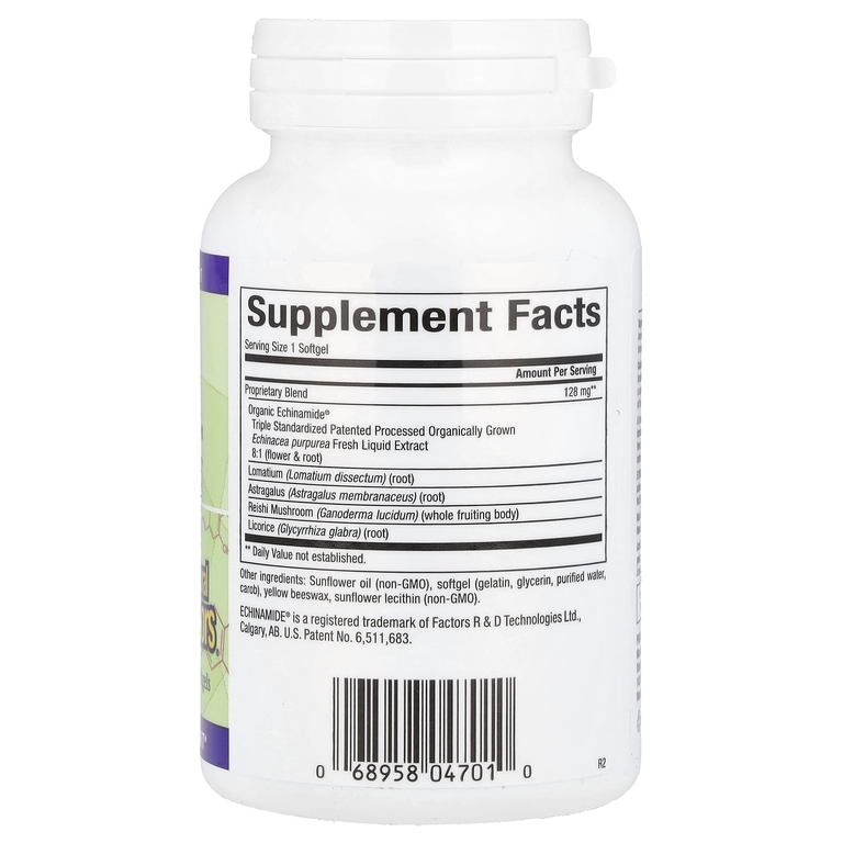 Natural Factors, Формула для поддержки иммунитета с эхинацеей, 120 капсул