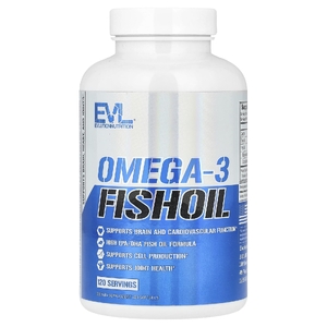 EVLution Nutrition, рыбий жир с омега-3, 1000 мг, 120 капсул