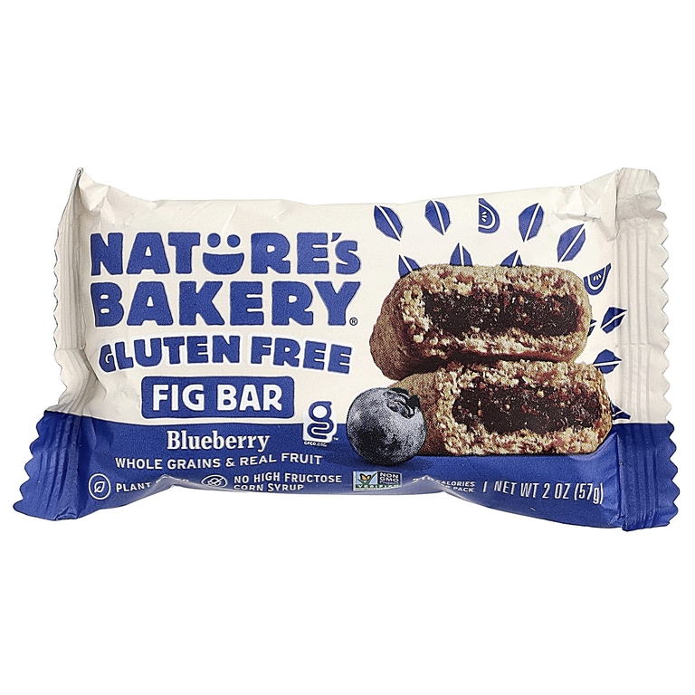 Nature's Bakery, батончик с инжиром без глютена, голубика, 6 двойных упаковок по 57 г (2 унции)