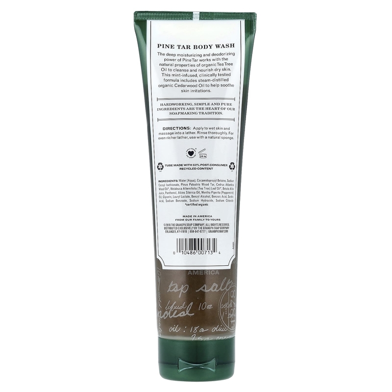 The Grandpa Soap Co., Гель для душа с хвойной смолой, лечение кожи, 280 мл (9,5 жидк. унции)