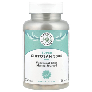 Natural Balance, супер хитозан, 3000, 120 растительных капсул (750 мг в 1 капсуле)