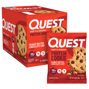 Quest Nutrition, Protein Cookie, арахисовая паста с шоколадной крошкой, 12 печений, 58 г (2,04 унции)