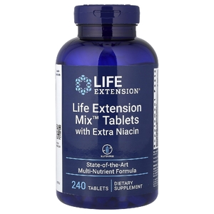 Life Extension, Таблетки Life Extension Mix с дополнительным ниацином, 240 таблеток