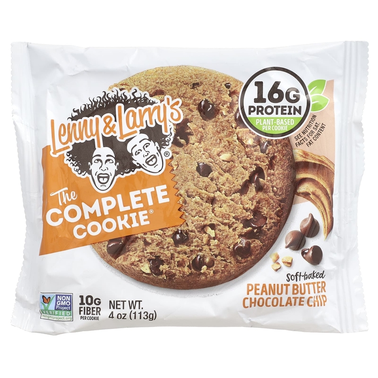 Lenny & Larry's, The COMPLETE Cookie, арахисовая паста с шоколадной крошкой, 12 видов печенья, 113 г (4 унции)
