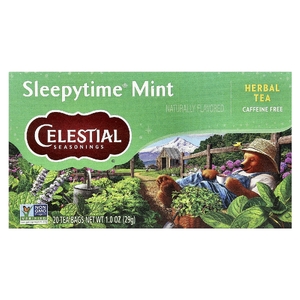 Celestial Seasonings, травяной чай, убаюкивающая мята, без кофеина, 20 чайных пакетиков, 29 г (1,0 унции) (Товар снят с продажи) 