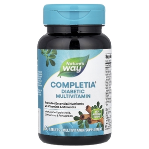 Nature's Way, Completia, мультивитамины для диабетиков, 60 таблеток