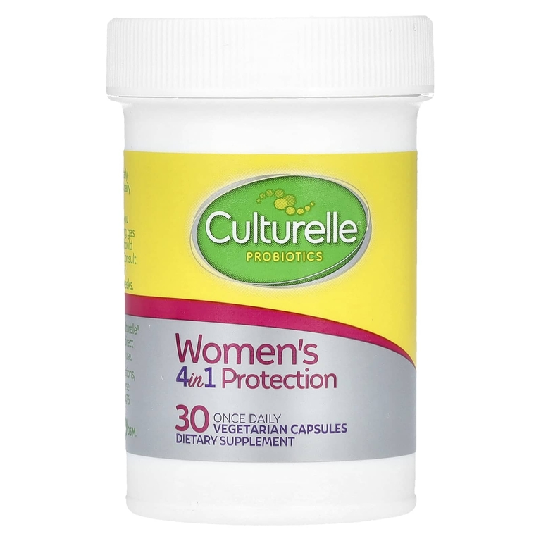 Culturelle, Пробиотики, защита 4 в 1 для женщин, 30 вегетарианских капсул для приема один раз в день