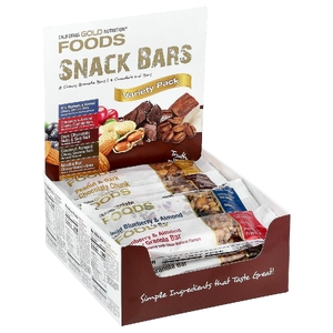 California Gold Nutrition, FOODS, батончики-снеки, ассорти вкусов, 12 батончиков по 40 г (1,4 унции)