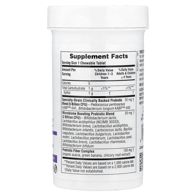 NaturesPlus, GI Natural®, пробиотик для детей, со вкусом ягод, 30 жевательных таблеток