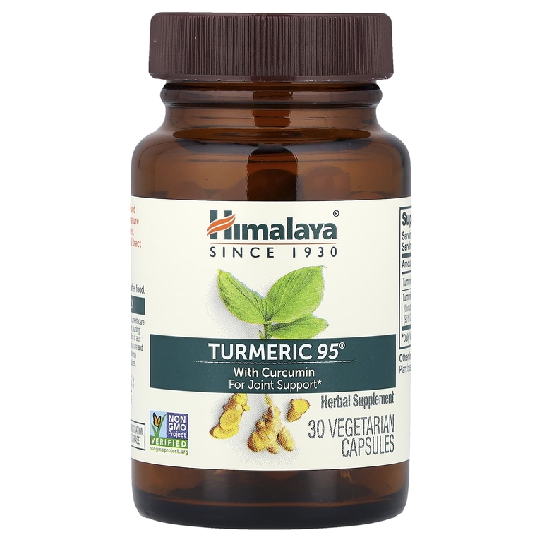 Himalaya, Turmeric 95® с куркумином, 30 вегетарианских капсул