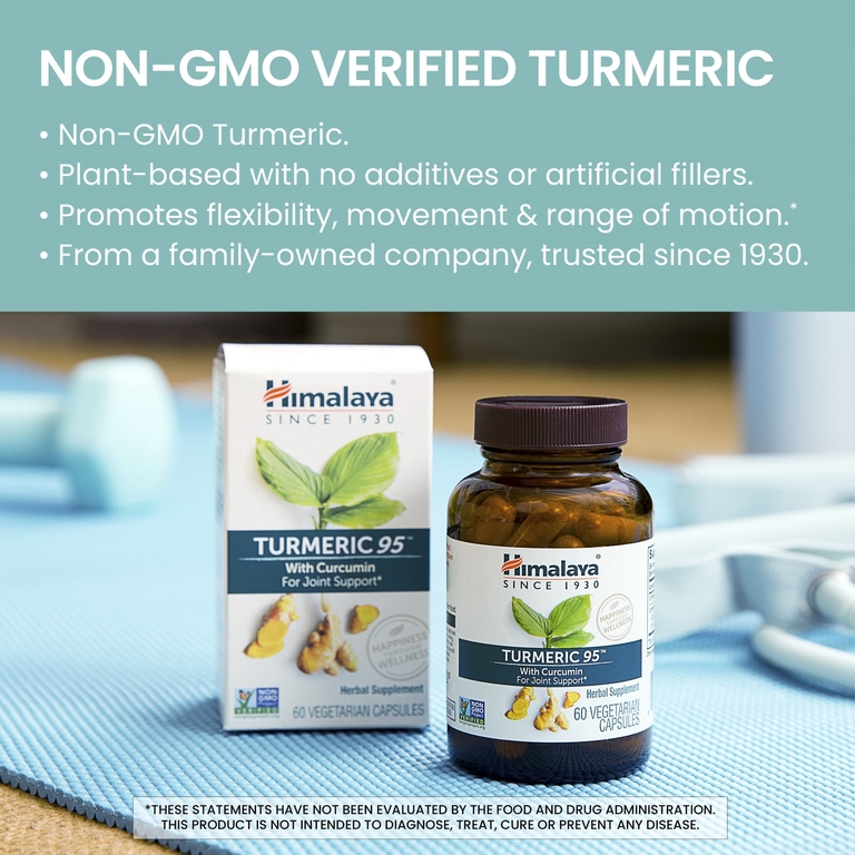 Himalaya, Turmeric 95® с куркумином, 30 вегетарианских капсул