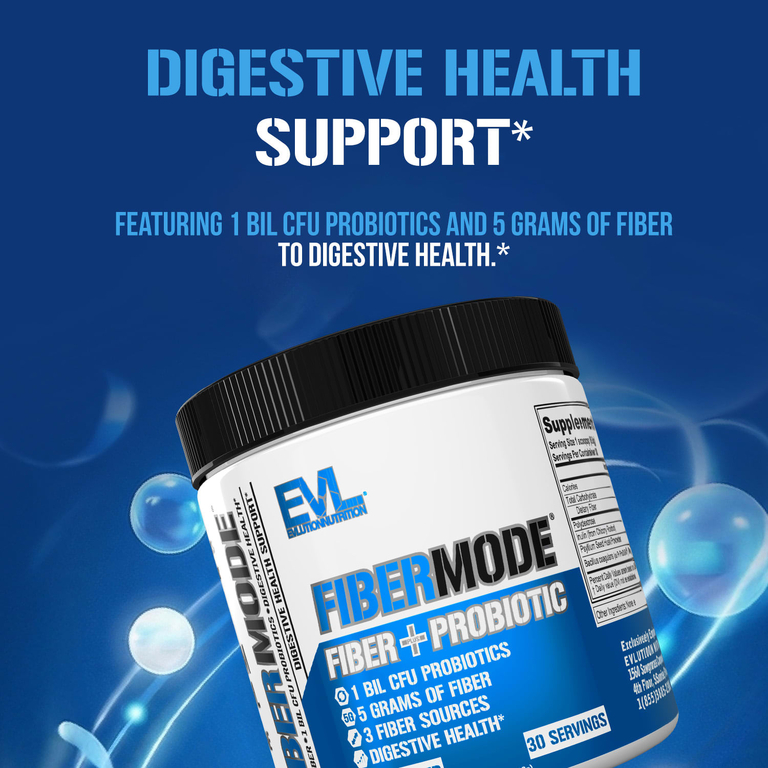 EVLution Nutrition, FiberMode, клетчатка и пробиотик, без добавок, 198 г (6,98 унции)