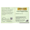 Twinings, Pure Herbal Tea, чистая перечная мята, без кофеина, 50 чайных пакетиков, 100 г (3,53 унции)