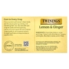 Twinings, ароматизированный травяной чай, лимон и имбирь, без кофеина, 50 чайных пакетиков, 75 г (2,65 унции)