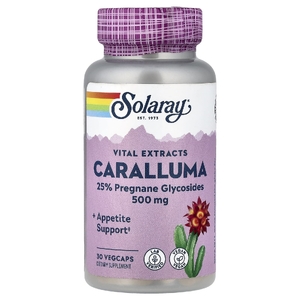 Solaray, Vital Extracts, экстракт караллумы, 500 мг, 30 растительных капсул