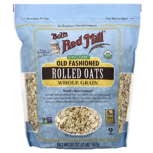 Bob's Red Mill, Органические традиционные овсяные хлопья, цельнозерновые, 907 г (32 унции)