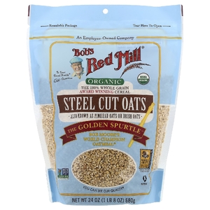 Bob's Red Mill, органический необработанный овес, цельное зерно, 680 г (24 унции)