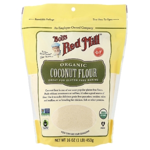 Bob's Red Mill, органическая кокосовая мука, без глютена, 453 г (16 унций)
